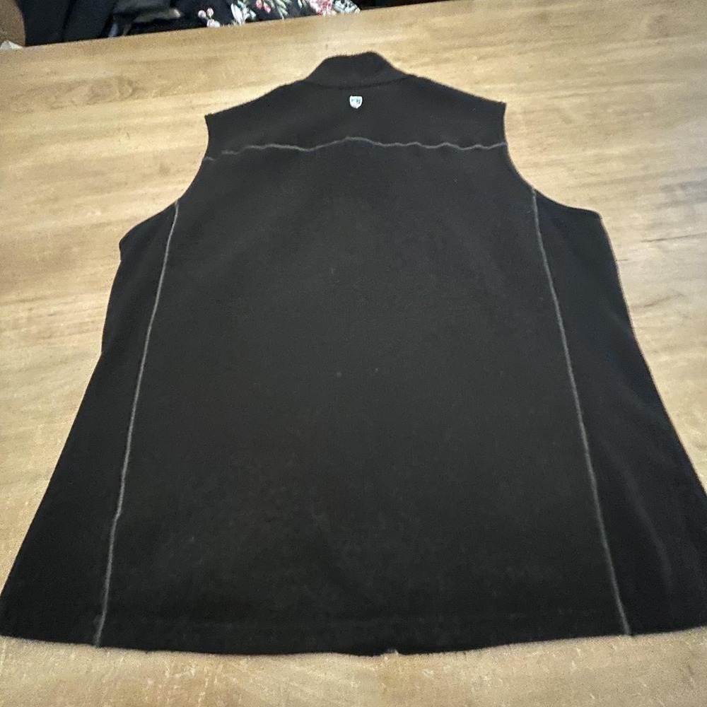Kuhl Vest Mens XL Black Fleece Softshell Zip Front Outdoor Hiking Casual - Picture 8 of 9